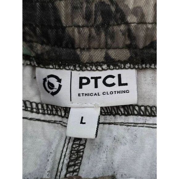 PTCL Camo Cargo Mini Skirt Size Large Front Zip Camouflage NEW - Picture 4 of 6